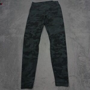 Lululemon Pants Womens 8 Green Camo Activewear Pockets Casual Preppy Align